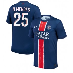 Billiga Paris Saint-Germain Nuno Mendes #25 Hemmatröja 2024-25 Kortärmad